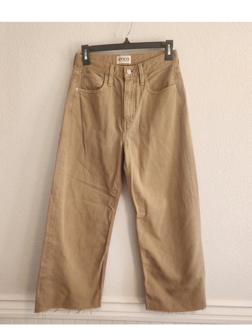 Etica Tan Wide-Leg Boyfriend Jeans